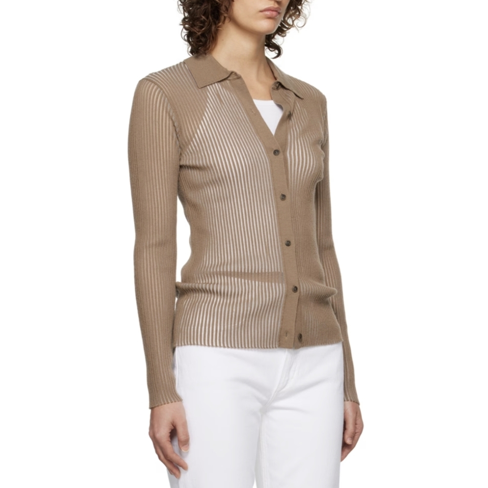 Rag and bone Dorit shirt, size L, light brown